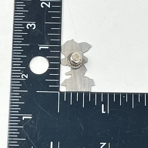 Vtg Snoopy What A Nice Day Enamel Lapel Pin Yellow Black Peanuts Japan - Picture 2 of 2